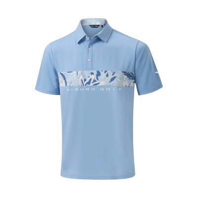 Camisa Polo Mizuno Cali Stripe Hombre Azules - Chile M513TRFYBU